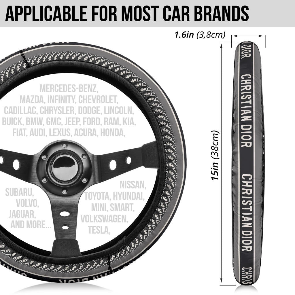 Dior Symbol Steering Wheel Cover Fashion Car Accessories Custom For Fans AA22122604