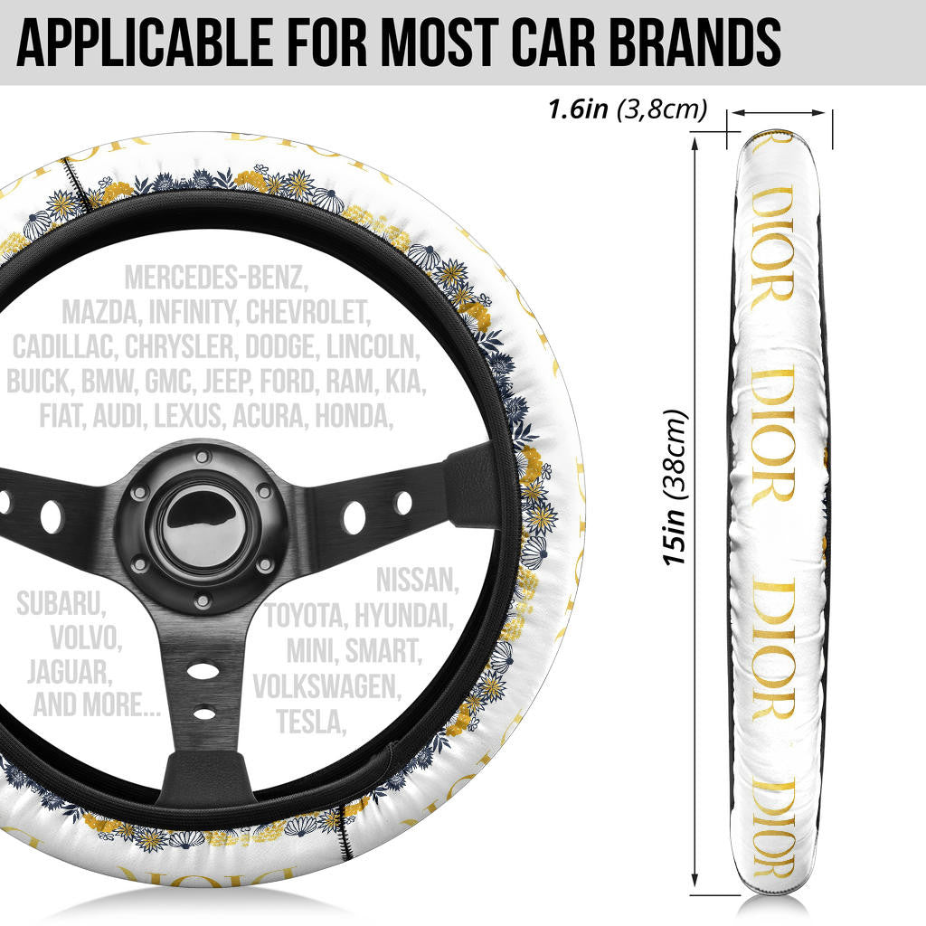 Dior Symbol Steering Wheel Cover Fashion Car Accessories Custom For Fans AA22122603