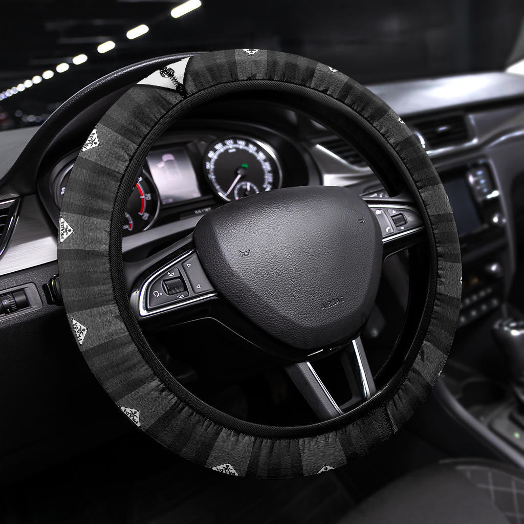 Prada Symbol Steering Wheel Cover Fashion Car Accessories Custom For Fans AA23010503