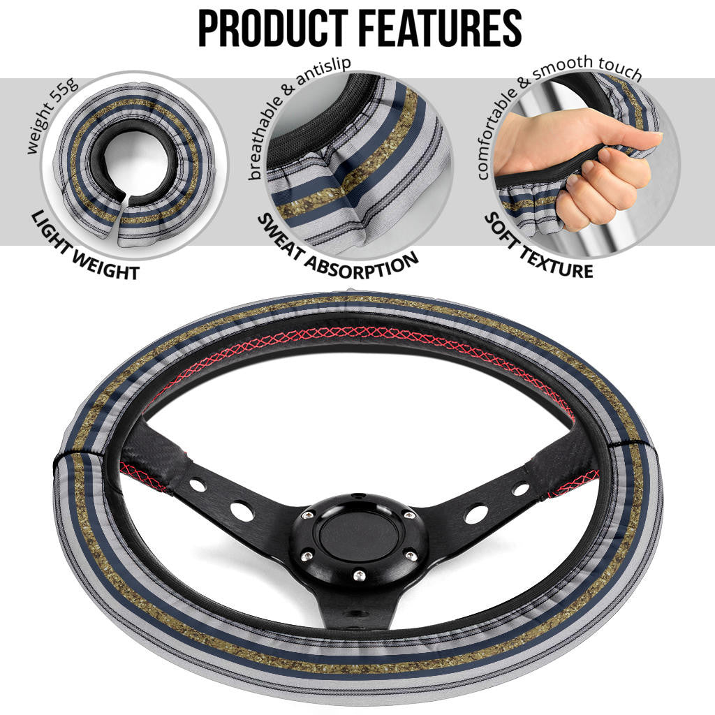 Prada Symbol Steering Wheel Cover Fashion Car Accessories Custom For Fans AA23010504