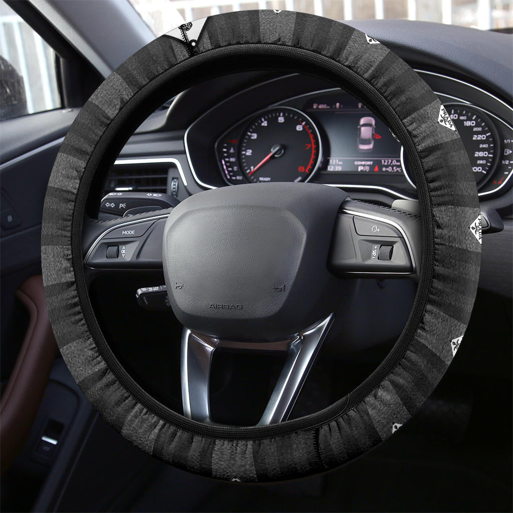 Prada Symbol Steering Wheel Cover Fashion Car Accessories Custom For Fans AA23010503
