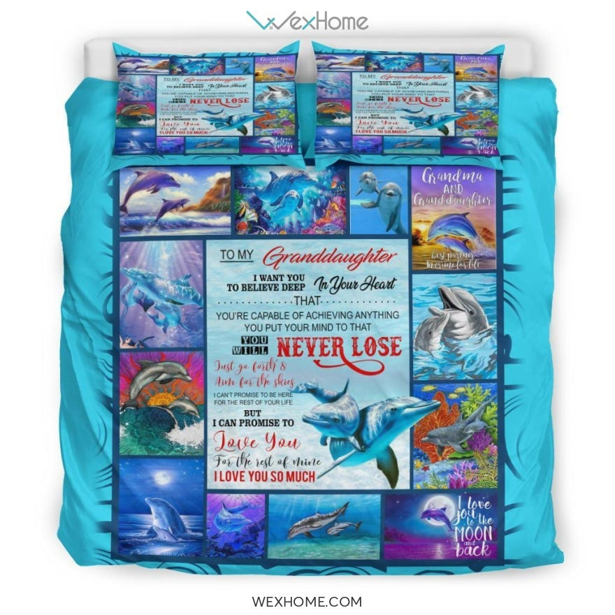 Quilt Dophin Copy Bedding - Duvet Cover And Pillowcase Set - Unique Design Amazing Gift