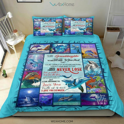 Quilt Dophin Copy Bedding - Duvet Cover And Pillowcase Set - Unique Design Amazing Gift