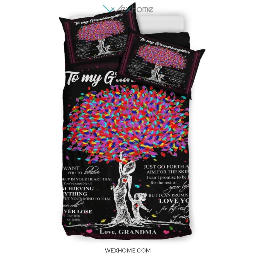 Quilt Granddaughter Copy Bedding - Duvet Cover And Pillowcase Set - Unique Design Amazing Gift