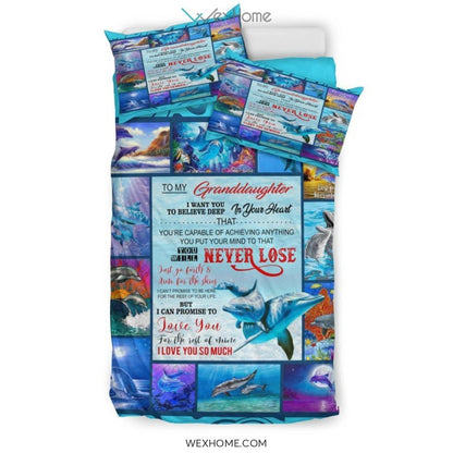 Quilt Dophin Copy Bedding - Duvet Cover And Pillowcase Set - Unique Design Amazing Gift