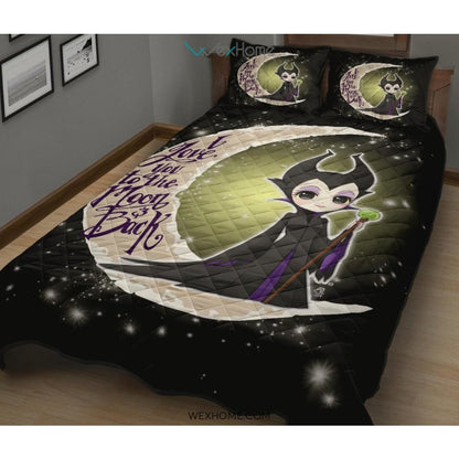 Maleficent To The Moon Quilt Bed Sets - Unique Design Amazing Gift