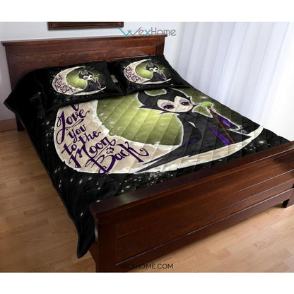 Maleficent To The Moon Quilt Bed Sets - Unique Design Amazing Gift