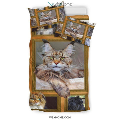 Quilt Cat Bedding - Duvet Cover And Pillowcase Set - Unique Design Amazing Gift