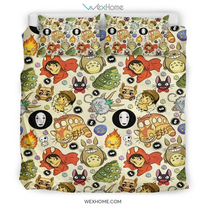 Ghibli Studio Bedding Bedding - duvet cover and pillowcase set - Unique Design Amazing Gift