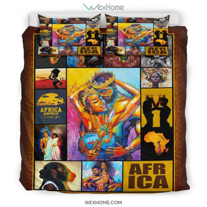 Just A Girl Who Love Giraffe Bedding - Duvet Cover And Pillowcase Set - Unique Design Amazing Gift