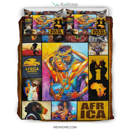 Just A Girl Who Love Giraffe Bedding - Duvet Cover And Pillowcase Set - Unique Design Amazing Gift