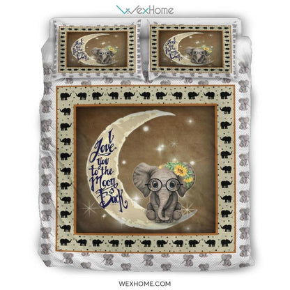 Quilt Elephant Bedding - Duvet Cover And Pillowcase Set - Unique Design Amazing Gift