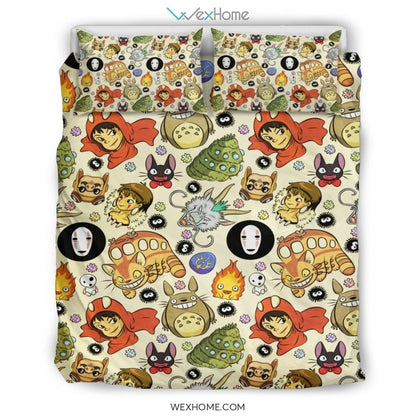 Ghibli Studio Bedding Bedding - duvet cover and pillowcase set - Unique Design Amazing Gift