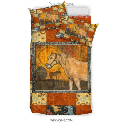 Farm Art Quilt Bedding - Duvet Cover And Pillowcase Set - Unique Design Amazing Gift