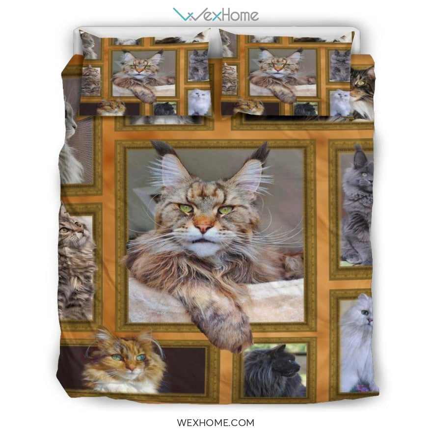 Quilt Cat Bedding - Duvet Cover And Pillowcase Set - Unique Design Amazing Gift