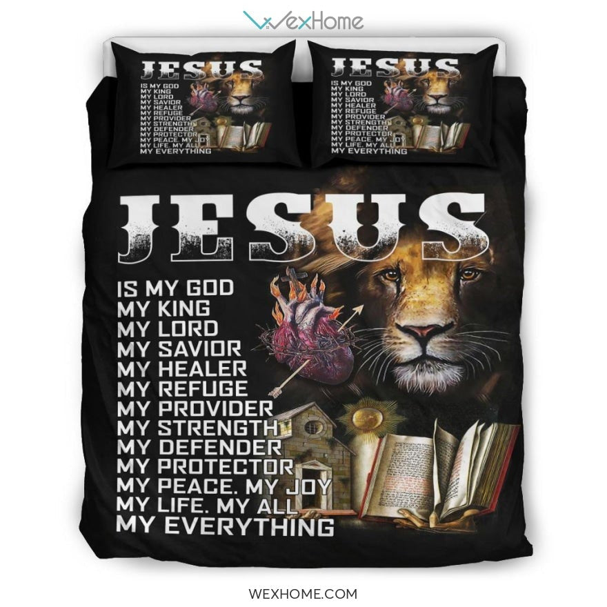 Jesus Lion Bedding - Duvet Cover And Pillowcase Set - Unique Design Amazing Gift