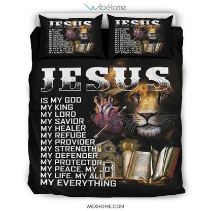 Jesus Lion Bedding - Duvet Cover And Pillowcase Set - Unique Design Amazing Gift