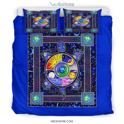 Mystical Turtle Bedding - Duvet Cover And Pillowcase Set - Unique Design Amazing Gift