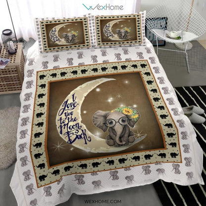 Quilt Elephant Bedding - Duvet Cover And Pillowcase Set - Unique Design Amazing Gift