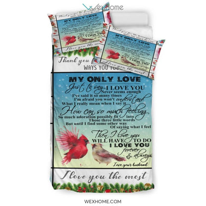 My Only Love Bedding - Duvet Cover And Pillowcase Set - Unique Design Amazing Gift