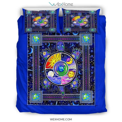 Mystical Turtle Bedding - Duvet Cover And Pillowcase Set - Unique Design Amazing Gift