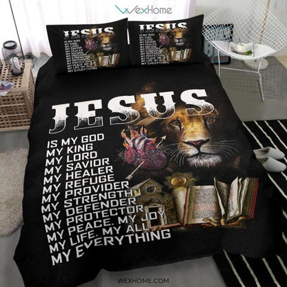 Jesus Lion Bedding - Duvet Cover And Pillowcase Set - Unique Design Amazing Gift