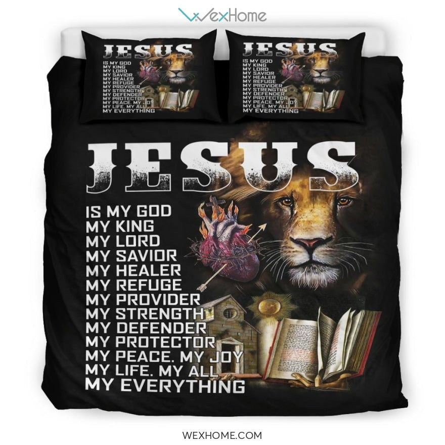 Jesus Lion Bedding - Duvet Cover And Pillowcase Set - Unique Design Amazing Gift