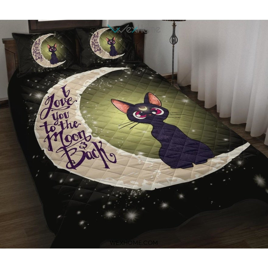 Sailor Moon Cat To The Moon Quilt Bed Sets - Unique Design Amazing Gift