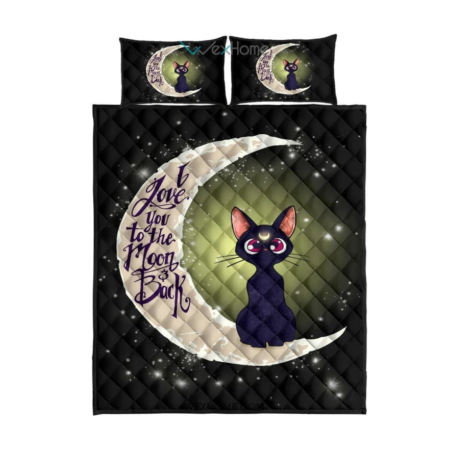 Sailor Moon Cat To The Moon Quilt Bed Sets - Unique Design Amazing Gift