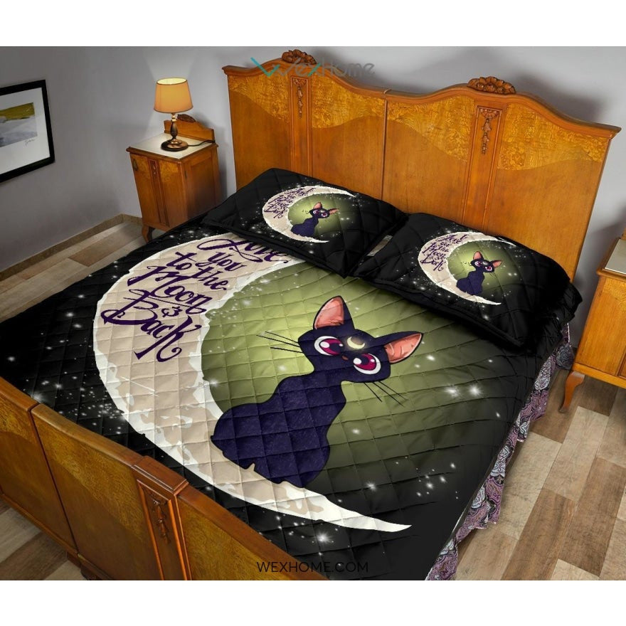Sailor Moon Cat To The Moon Quilt Bed Sets - Unique Design Amazing Gift