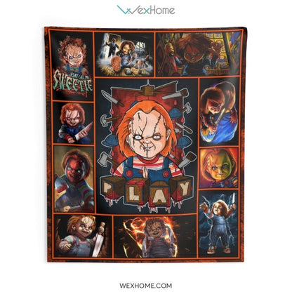 Chucky Horror Film Watching Indoor Wall Tapestries Unique Gift W1020