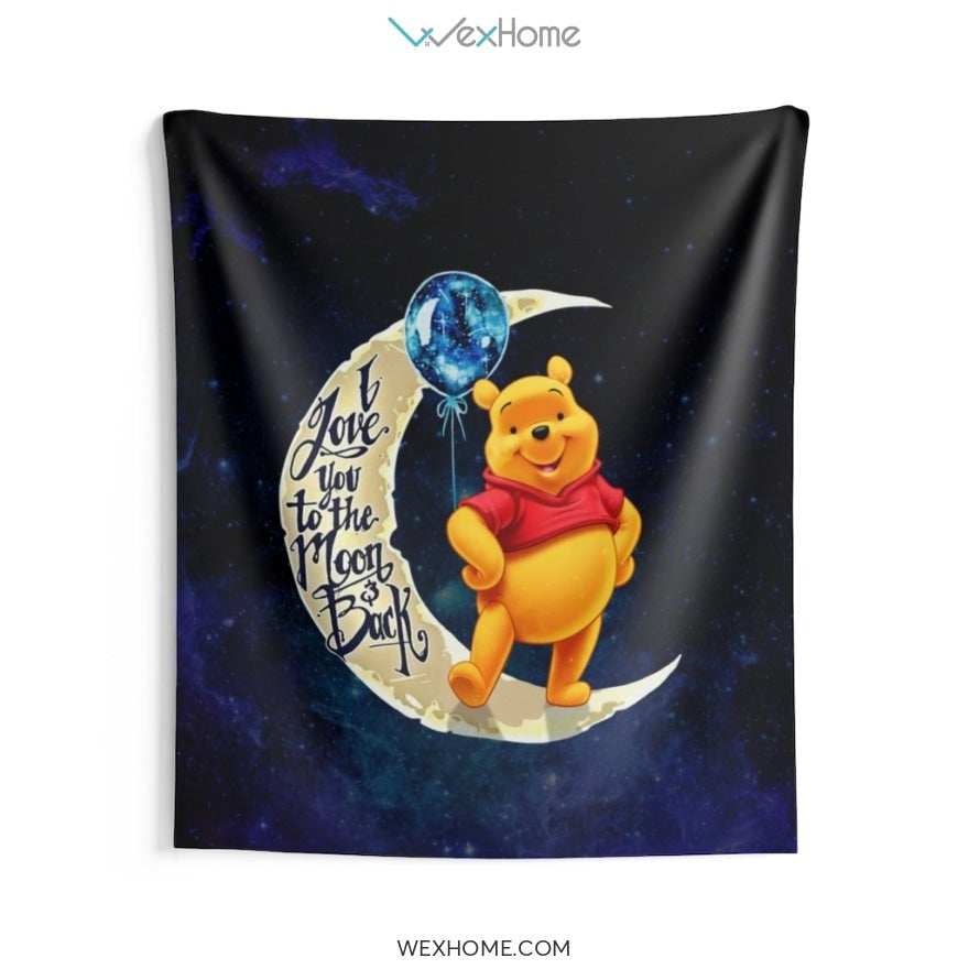 Pooh Bear Cartoon Indoor Wall Tapestries Unique Design Amazing Gift W1201