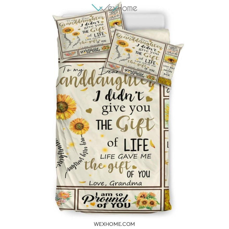 Quilt Flower Moon And Back Pround Bedding - Duvet Cover And Pillowcase Set - Unique Design Amazing Gift