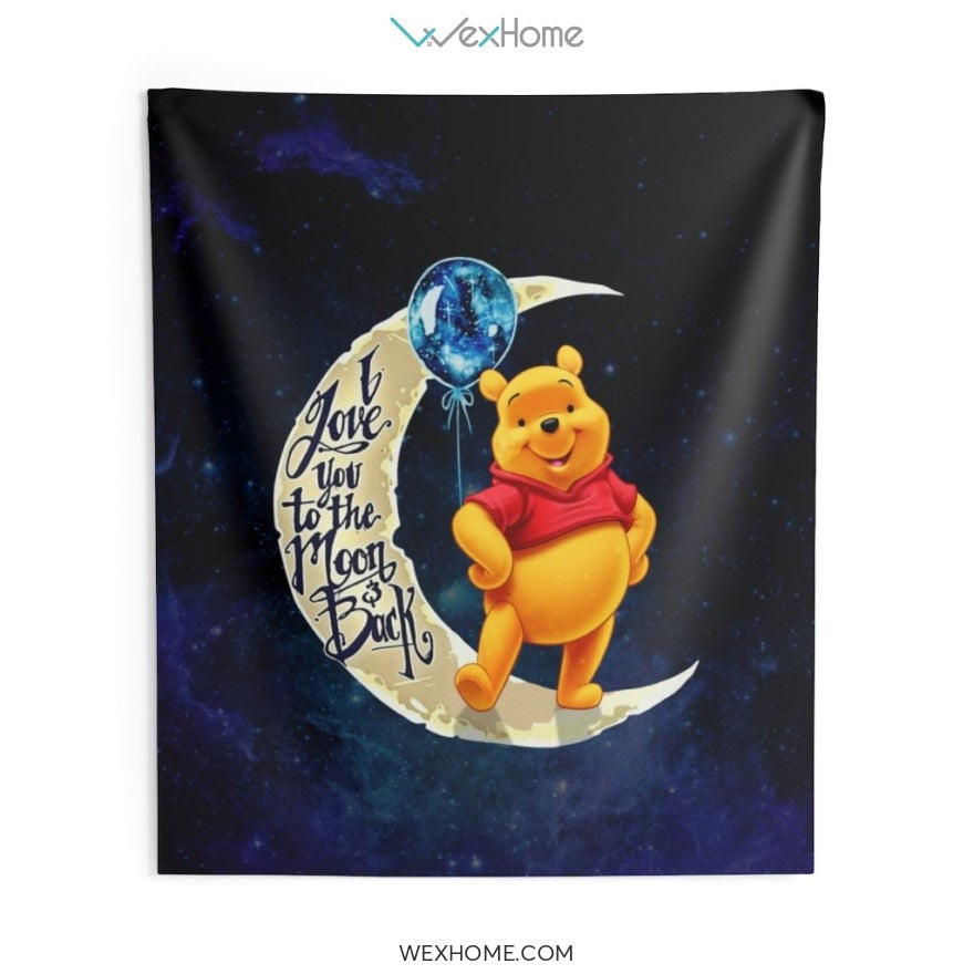 Pooh Bear Cartoon Indoor Wall Tapestries Unique Design Amazing Gift W1201