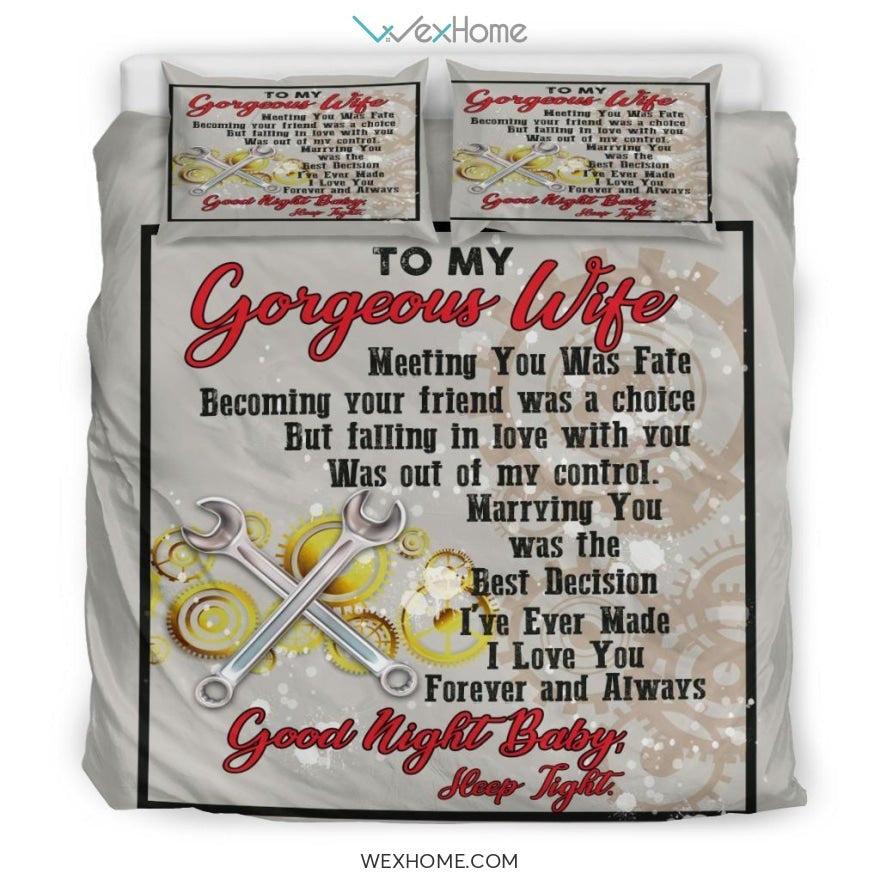 Quilt Mechanic Copy Bedding - Duvet Cover And Pillowcase Set - Unique Design Amazing Gift
