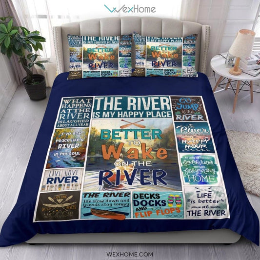 The River Bedding - Duvet Cover And Pillowcase Set - Unique Design Amazing Gift