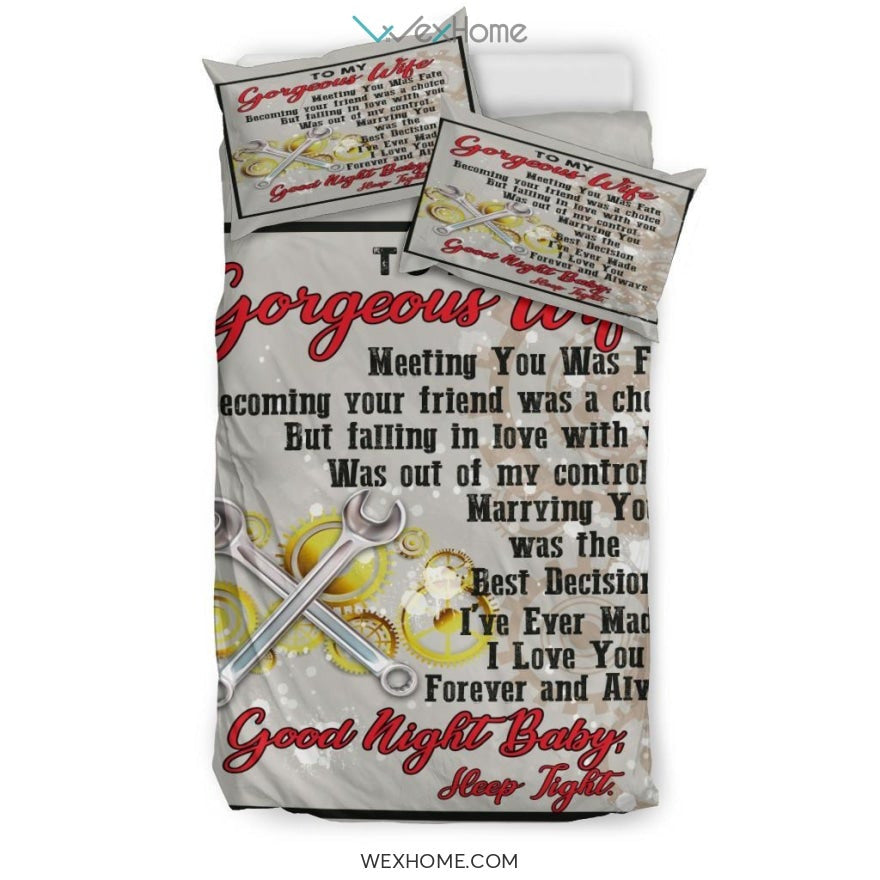 Quilt Mechanic Copy Bedding - Duvet Cover And Pillowcase Set - Unique Design Amazing Gift