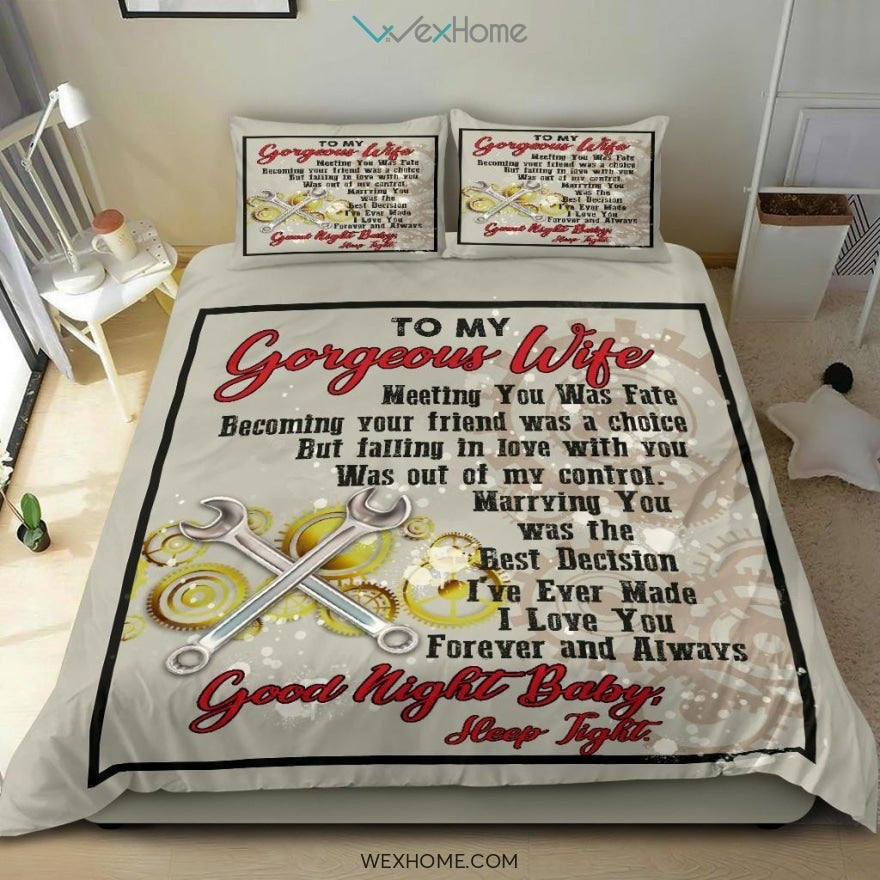 Quilt Mechanic Copy Bedding - Duvet Cover And Pillowcase Set - Unique Design Amazing Gift