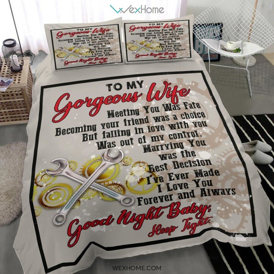 Quilt Mechanic Copy Bedding - Duvet Cover And Pillowcase Set - Unique Design Amazing Gift
