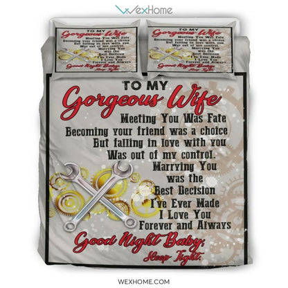 Quilt Mechanic Copy Bedding - Duvet Cover And Pillowcase Set - Unique Design Amazing Gift
