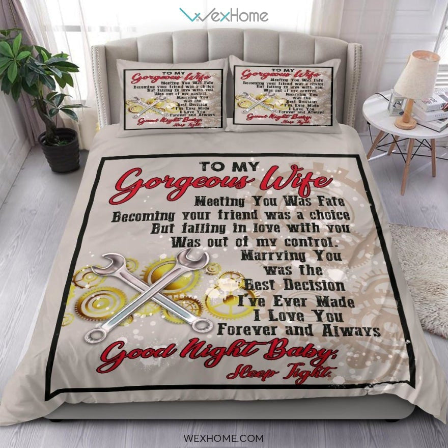 Quilt Mechanic Copy Bedding - Duvet Cover And Pillowcase Set - Unique Design Amazing Gift