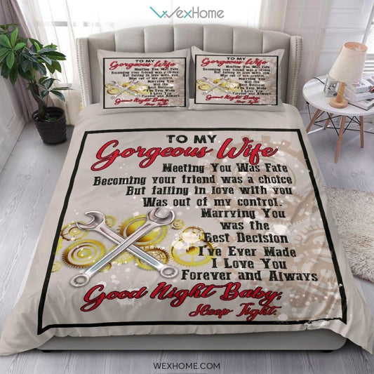 Quilt Mechanic Copy Bedding - Duvet Cover And Pillowcase Set - Unique Design Amazing Gift