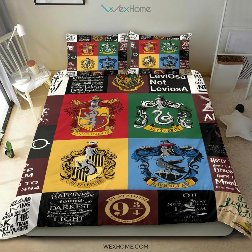 Harry Porter Quilt Bedding - Duvet Cover And Pillowcase Set - Unique Design Amazing Gift