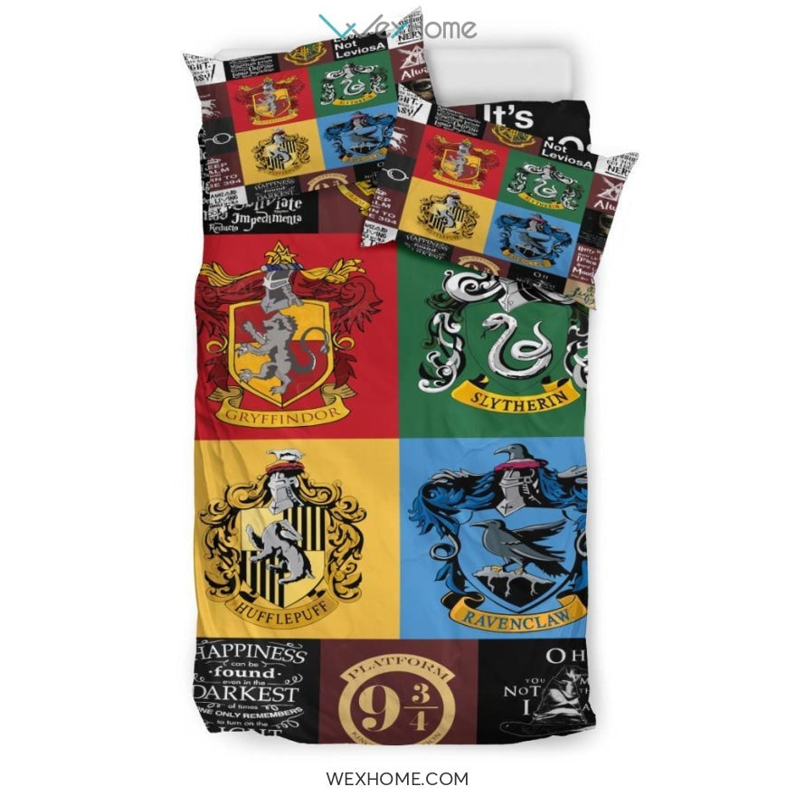 Harry Porter Quilt Bedding - Duvet Cover And Pillowcase Set - Unique Design Amazing Gift