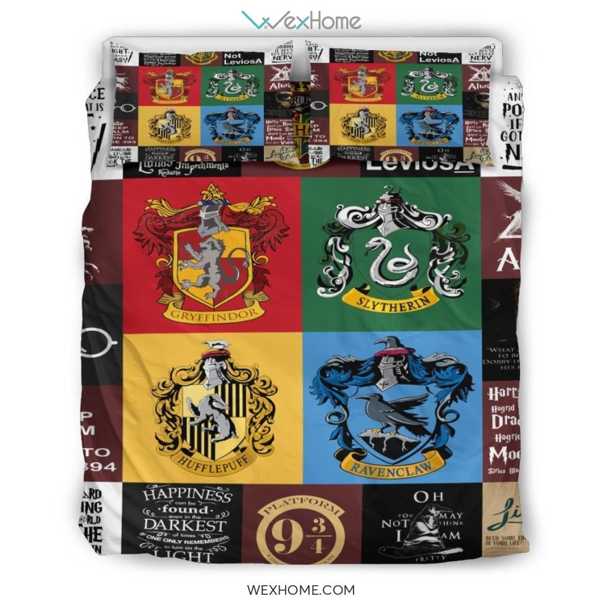 Harry Porter Quilt Bedding - Duvet Cover And Pillowcase Set - Unique Design Amazing Gift