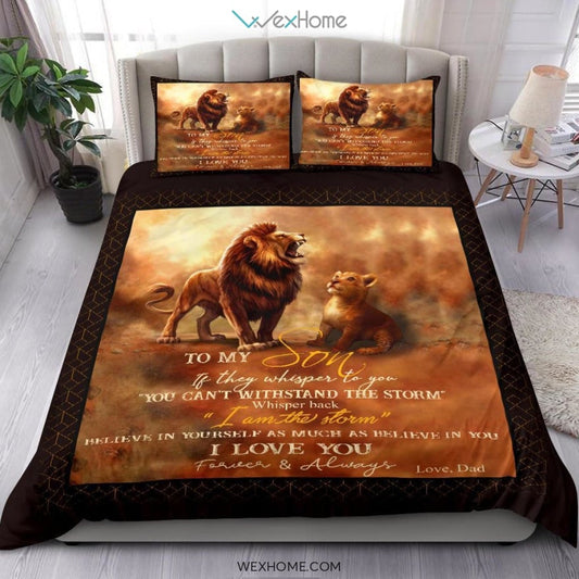 King Lion Bedding - Duvet Cover And Pillowcase Set - Unique Design Amazing Gift