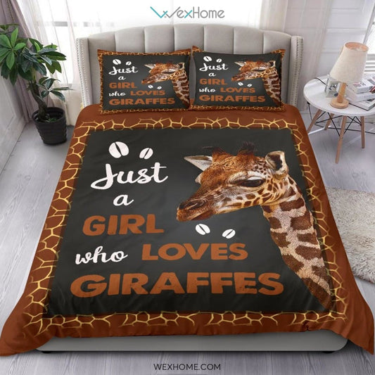 Just A Girl Who Love Cow Bedding - Duvet Cover And Pillowcase Set - Unique Design Amazing Gift