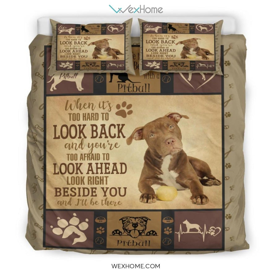 Pitbull Quilt Bedding - Duvet Cover And Pillowcase Set - Unique Design Amazing Gift