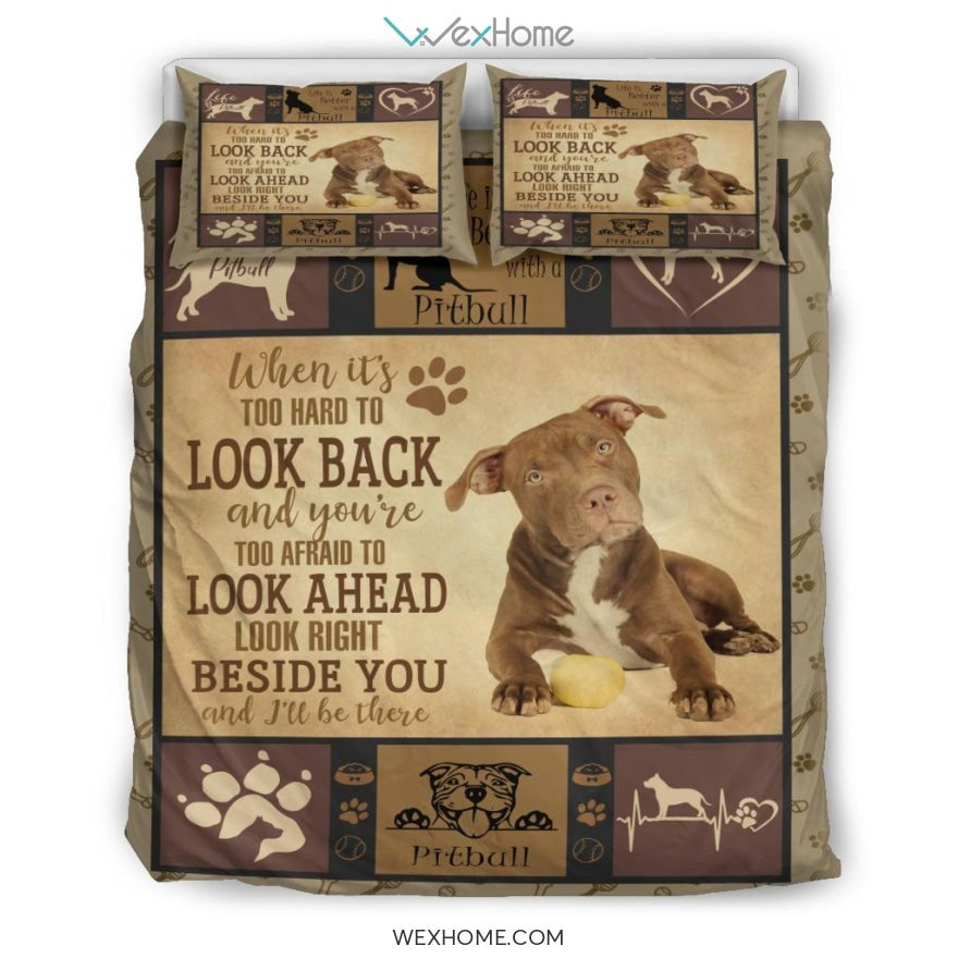 Pitbull Quilt Bedding - Duvet Cover And Pillowcase Set - Unique Design Amazing Gift