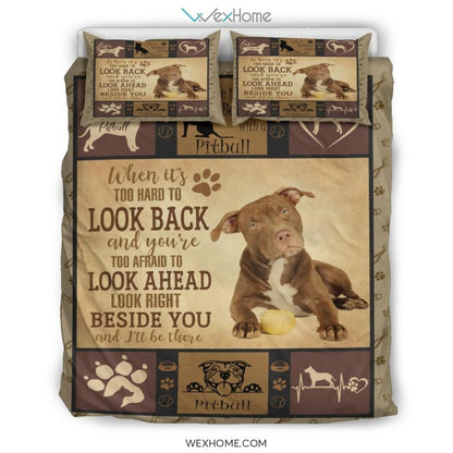 Pitbull Quilt Bedding - Duvet Cover And Pillowcase Set - Unique Design Amazing Gift